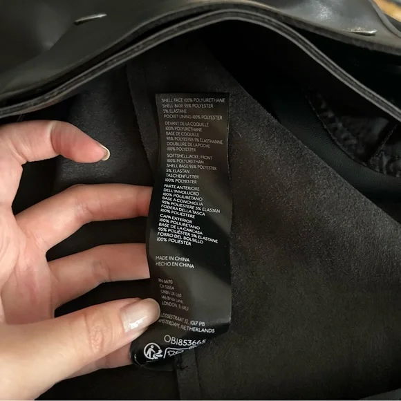 Free People We The Free Alexis Vegan Leather Jacket NWT Size XL - Picture 6 of 6